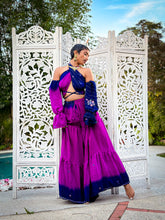 Load image into Gallery viewer, Amethyst Ombré Sharara Pants Set

