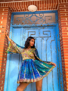 Golden Ocean Babydoll Dress