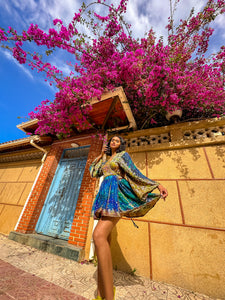 Golden Ocean Babydoll Dress