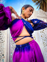 Load image into Gallery viewer, Amethyst Ombré Sharara Pants Set
