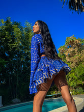 Load image into Gallery viewer, Sapphire Sparkles Micro Mini Skirt Set
