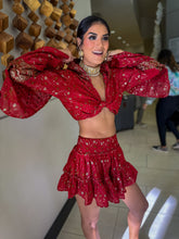 Load image into Gallery viewer, Rose Warrior Micro Mini Skirt Set

