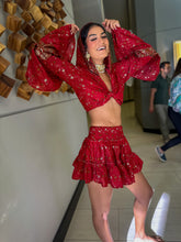Load image into Gallery viewer, Rose Warrior Micro Mini Skirt Set
