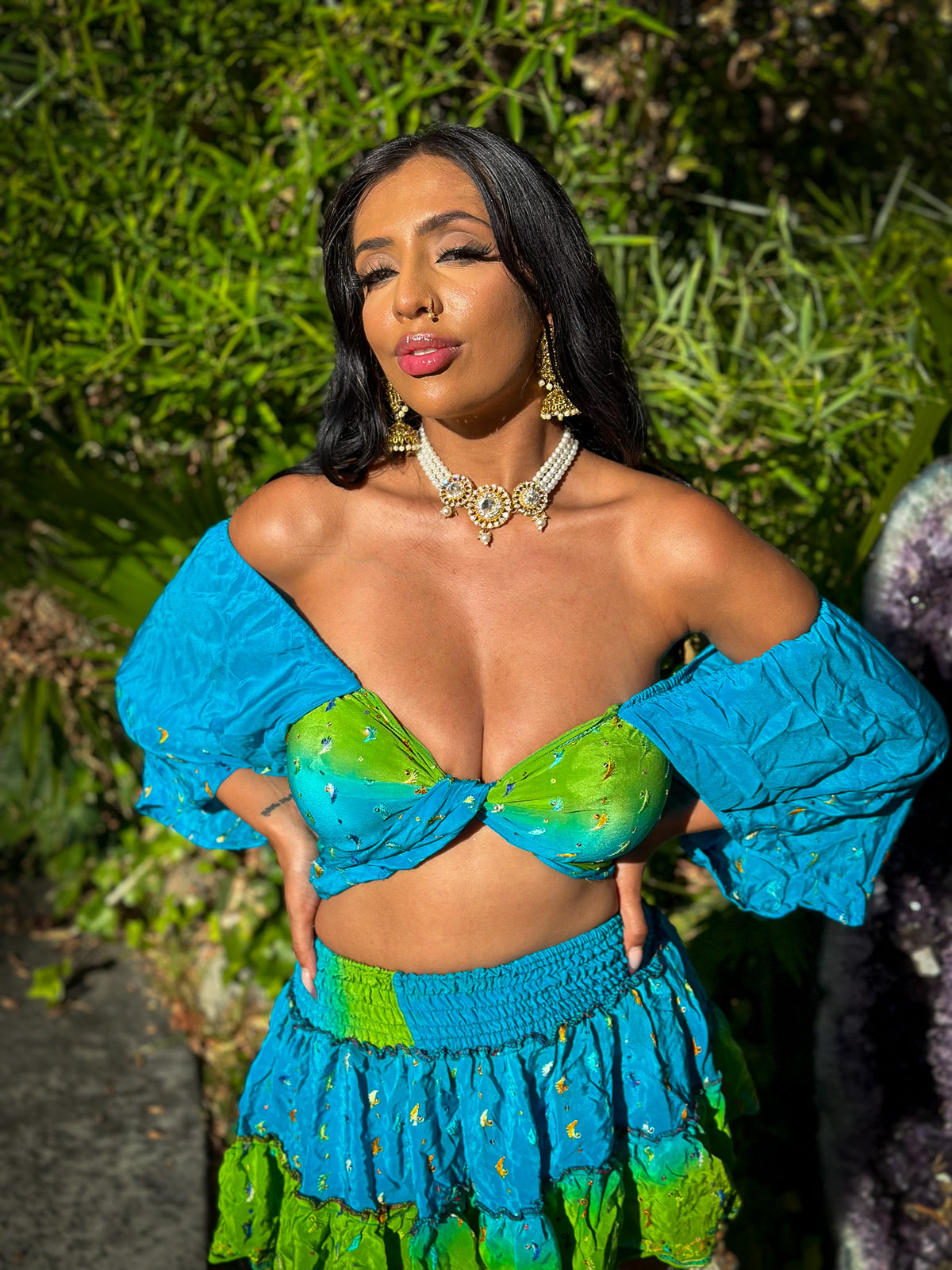 Earth Angel Micro Mini Gehr Skirt Set