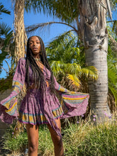 Load image into Gallery viewer, Bohemian Amethyst Mini Skirt Set
