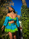 Earth Angel Micro Mini Gehr Skirt Set