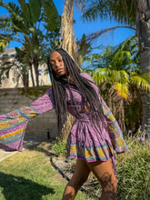Load image into Gallery viewer, Bohemian Amethyst Mini Skirt Set

