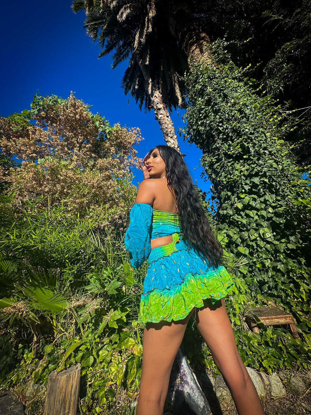 Earth Angel Micro Mini Gehr Skirt Set