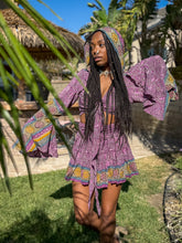 Load image into Gallery viewer, Bohemian Amethyst Mini Skirt Set
