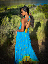 Load image into Gallery viewer, Earth mermaid magic dress (tie dye stains on dress)
