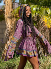 Load image into Gallery viewer, Bohemian Amethyst Mini Skirt Set
