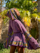 Load image into Gallery viewer, Bohemian Amethyst Mini Skirt Set
