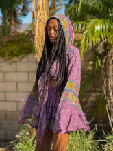 Load image into Gallery viewer, Bohemian Amethyst Mini Skirt Set
