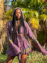Load image into Gallery viewer, Bohemian Amethyst Mini Skirt Set

