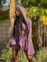 Load image into Gallery viewer, Bohemian Amethyst Mini Skirt Set
