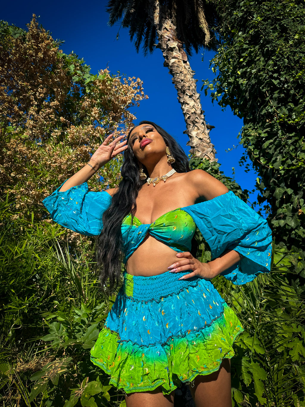 Earth Angel Micro Mini Gehr Skirt Set