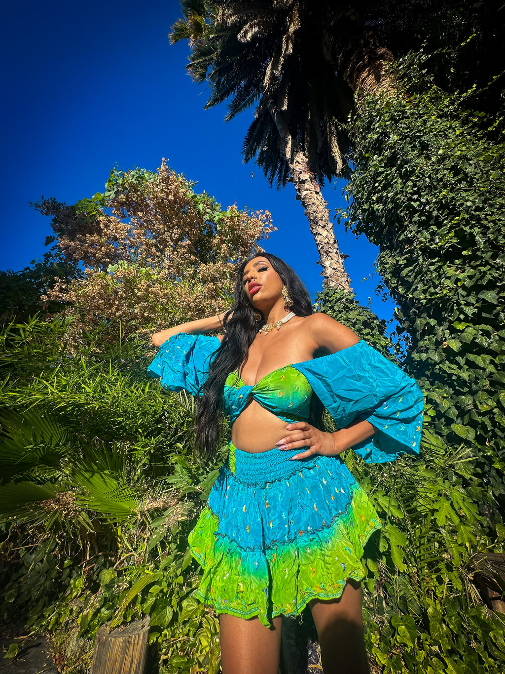 Earth Angel Micro Mini Gehr Skirt Set