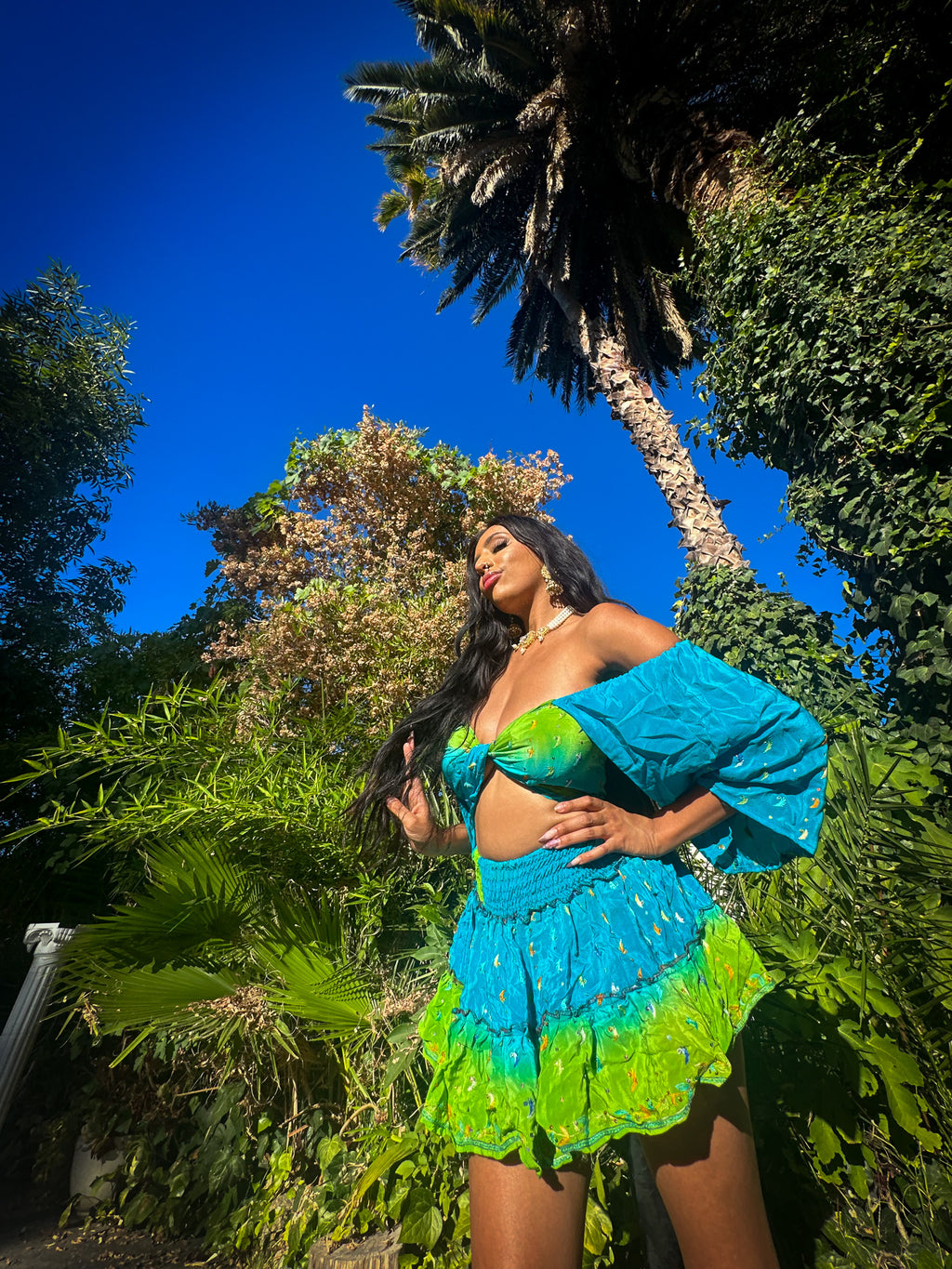 Earth Angel Micro Mini Gehr Skirt Set