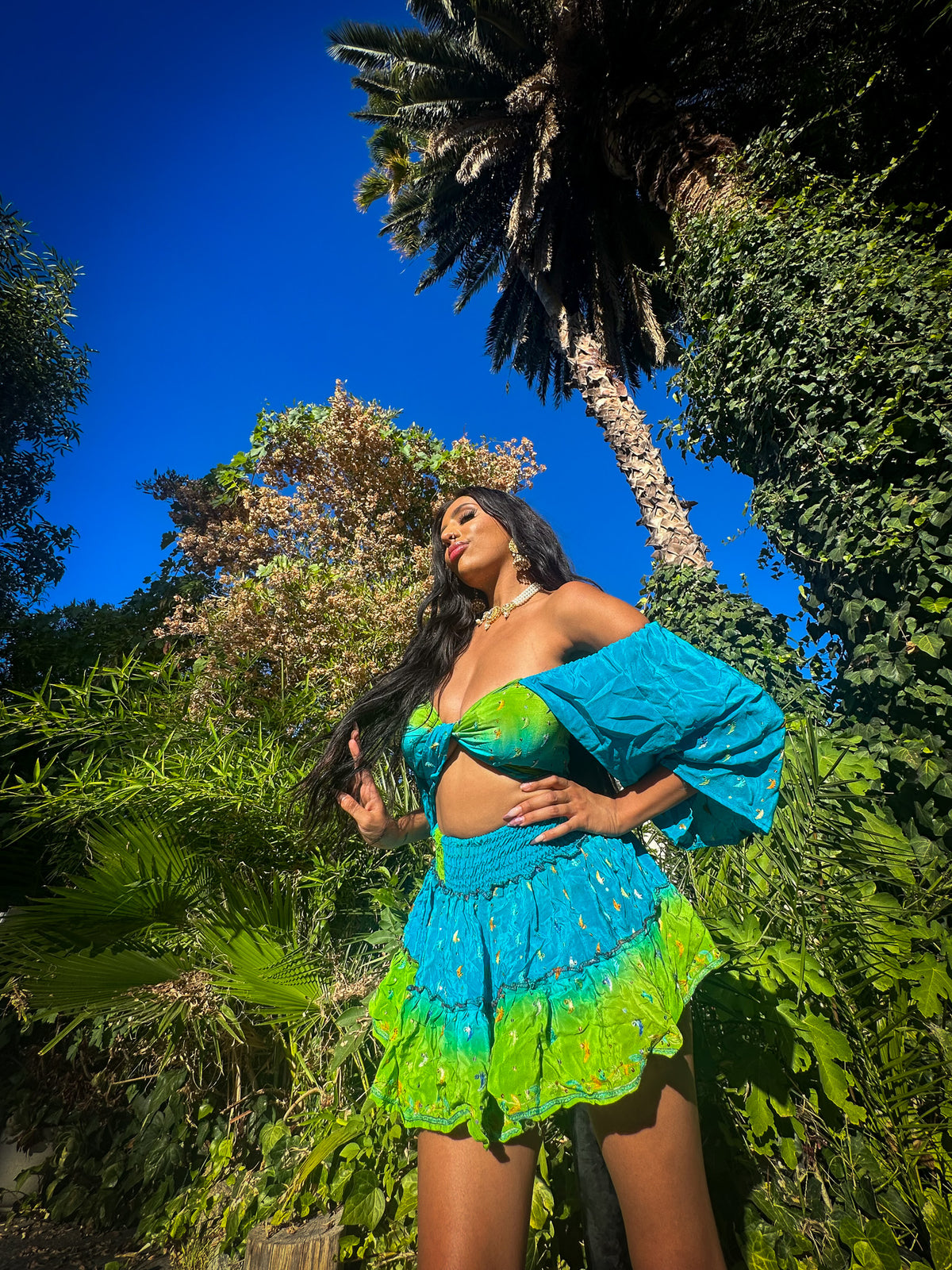 Earth Angel Micro Mini Gehr Skirt Set