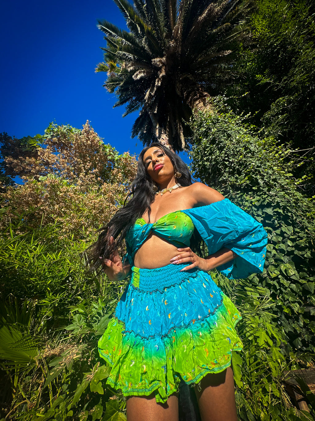 Earth Angel Micro Mini Gehr Skirt Set