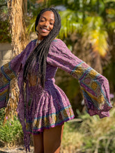 Load image into Gallery viewer, Bohemian Amethyst Mini Skirt Set
