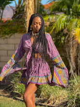 Load image into Gallery viewer, Bohemian Amethyst Mini Skirt Set
