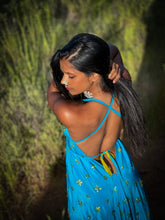 Load image into Gallery viewer, Earth mermaid magic dress (tie dye stains on dress)

