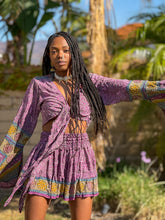 Load image into Gallery viewer, Bohemian Amethyst Mini Skirt Set
