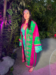 Peacock Princess Hooded Kimono