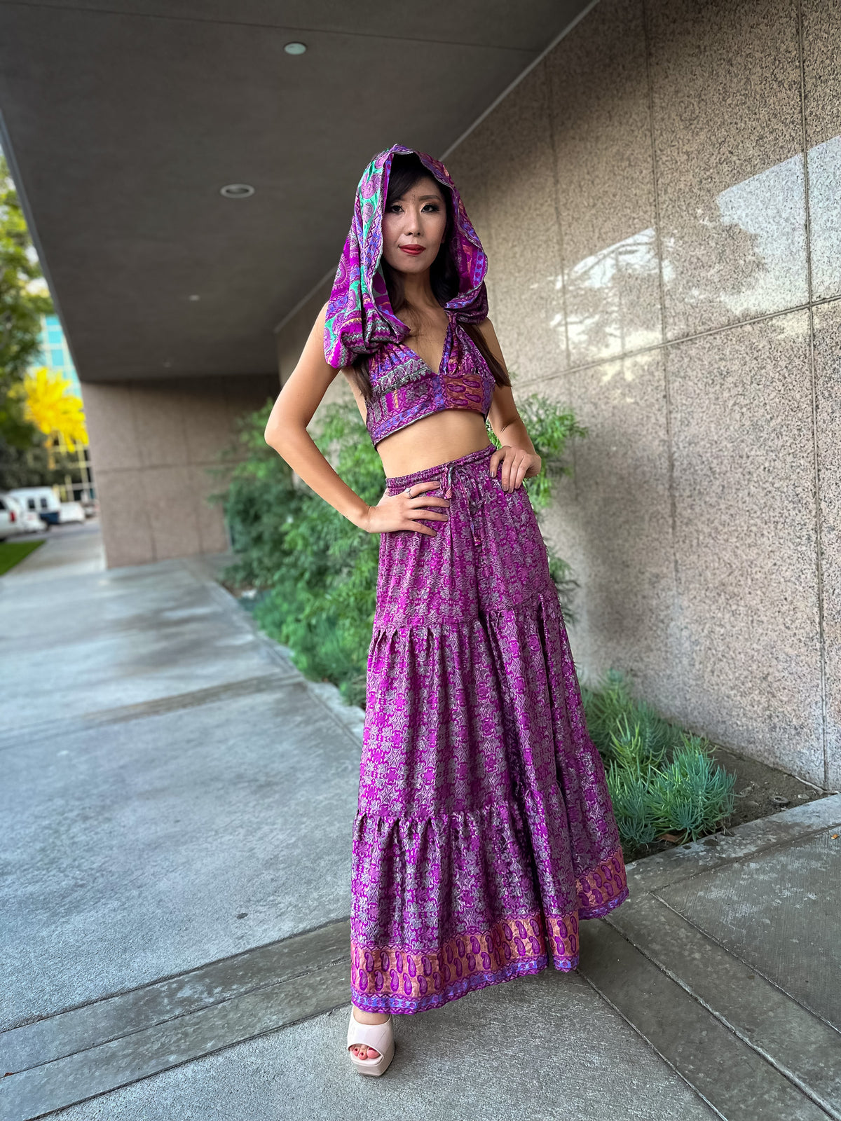 Amethyst Goddess Sharara Pants Set