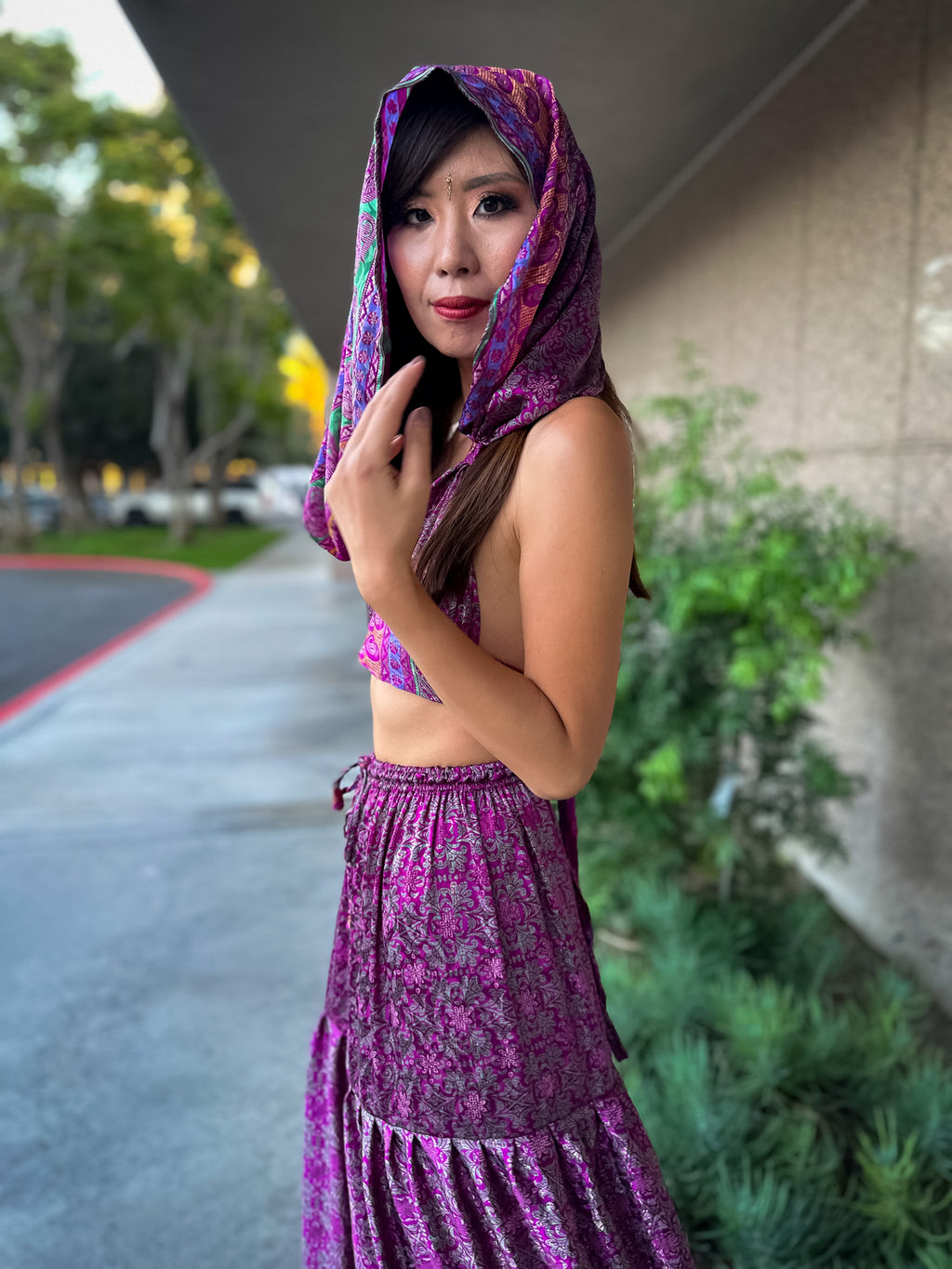 Amethyst Goddess Sharara Pants Set