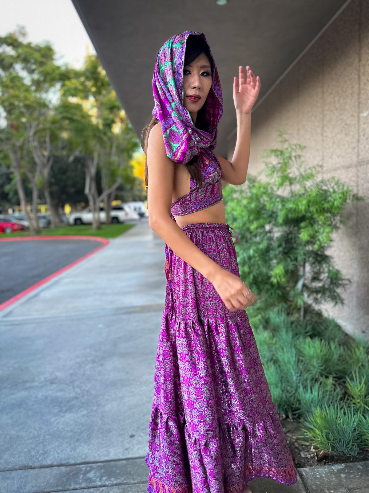 Amethyst Goddess Sharara Pants Set