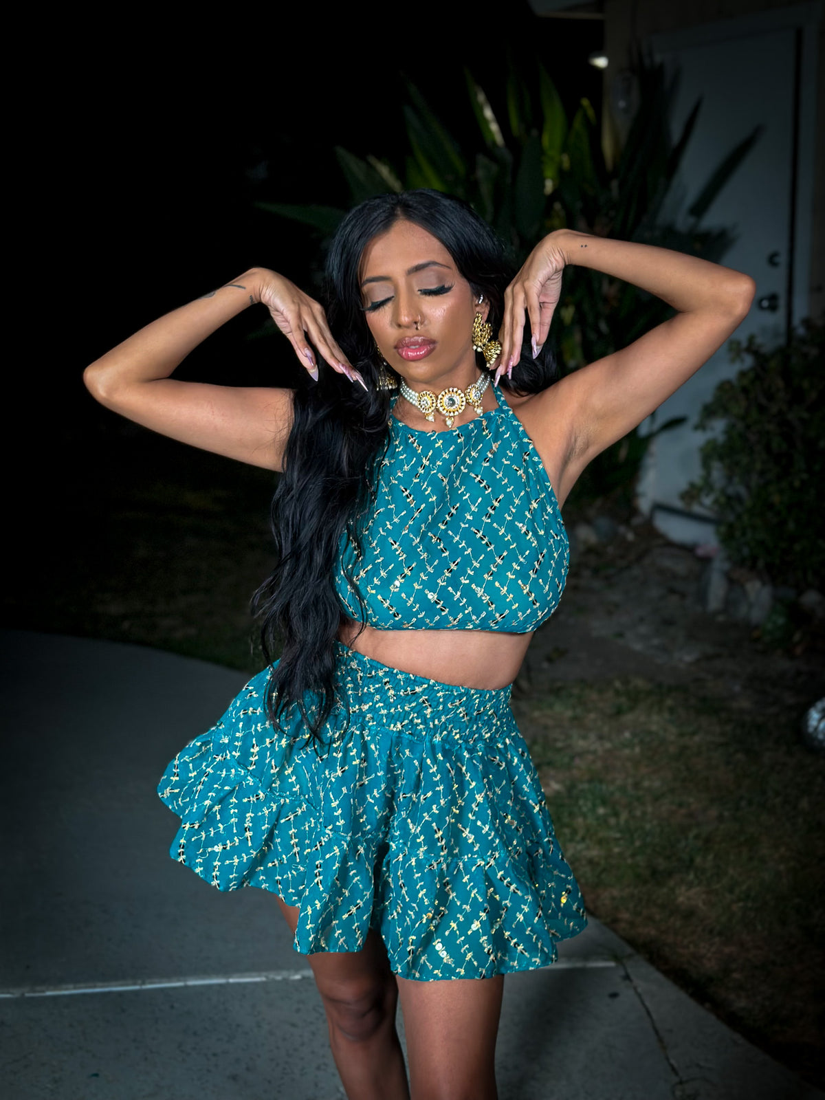 Dream Girl Micro Mini Gehr Skirt Set