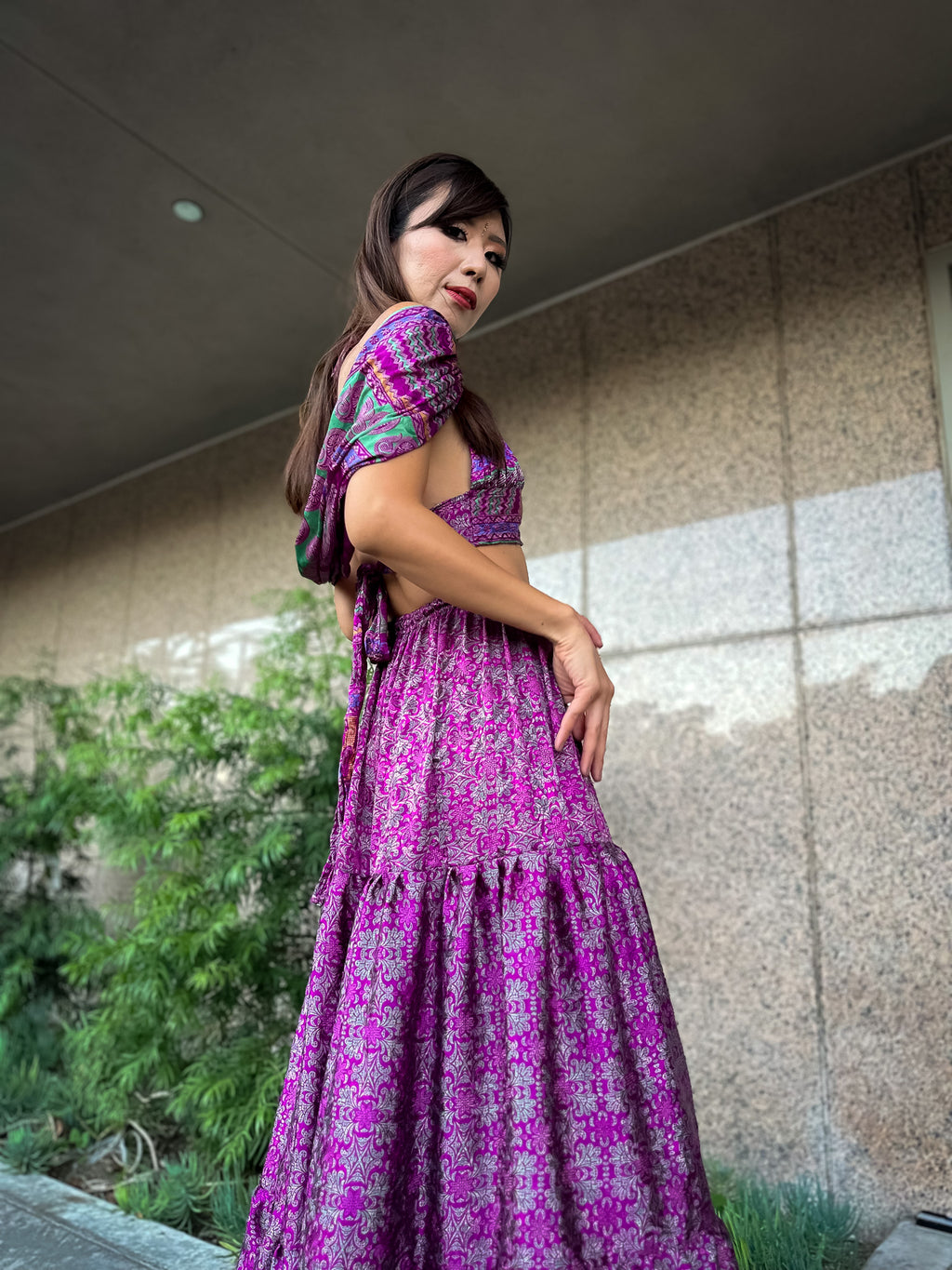 Amethyst Goddess Sharara Pants Set