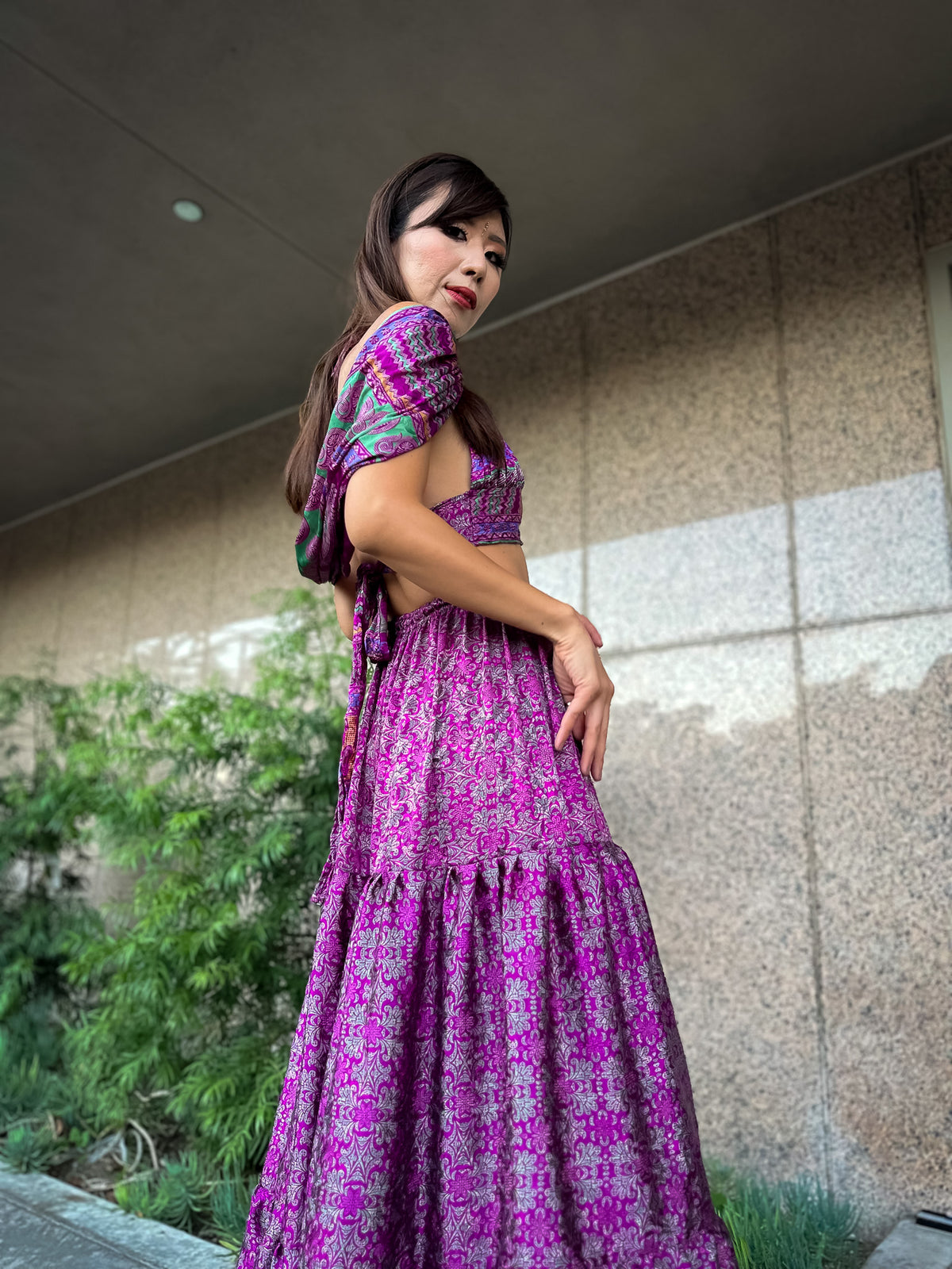 Amethyst Goddess Sharara Pants Set