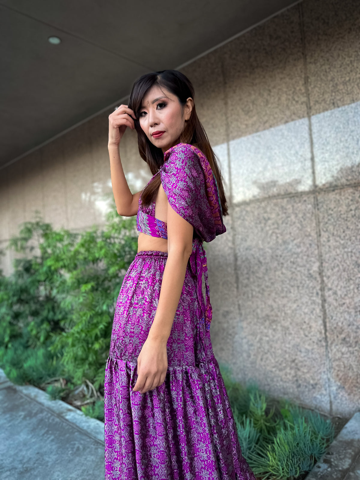 Amethyst Goddess Sharara Pants Set
