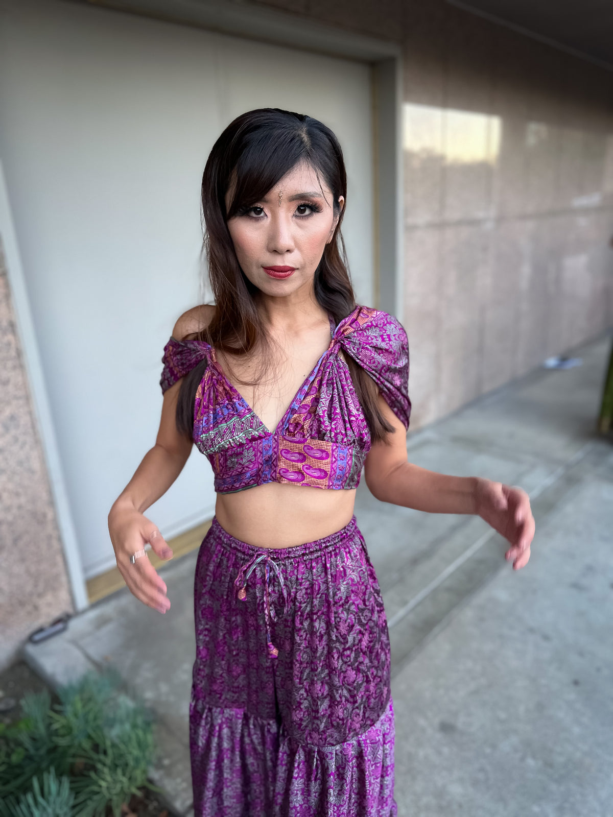 Amethyst Goddess Sharara Pants Set