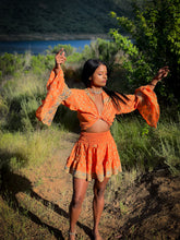 Load image into Gallery viewer, Sherbert Sunshine mini skirt set
