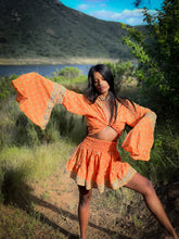 Load image into Gallery viewer, Sherbert Sunshine mini skirt set
