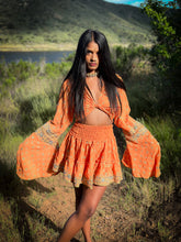 Load image into Gallery viewer, Sherbert Sunshine mini skirt set
