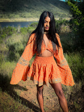 Load image into Gallery viewer, Sherbert Sunshine mini skirt set
