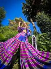 Load image into Gallery viewer, Sapphire Amethyst Sharara Pants Set
