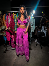 Load image into Gallery viewer, Purple Bandhani Sharara Pants set
