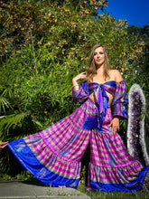 Load image into Gallery viewer, Sapphire Amethyst Sharara Pants Set
