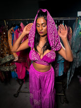 Load image into Gallery viewer, Purple Bandhani Sharara Pants set
