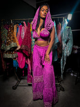 Load image into Gallery viewer, Purple Bandhani Sharara Pants set
