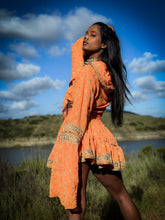 Load image into Gallery viewer, Sherbert Sunshine mini skirt set

