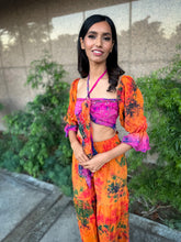 Load image into Gallery viewer, Tropical Mimosa Sharara Pants Set
