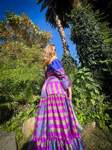 Sapphire Amethyst Sharara Pants Set