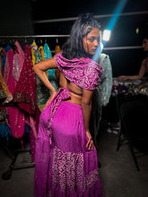 Load image into Gallery viewer, Purple Bandhani Sharara Pants set
